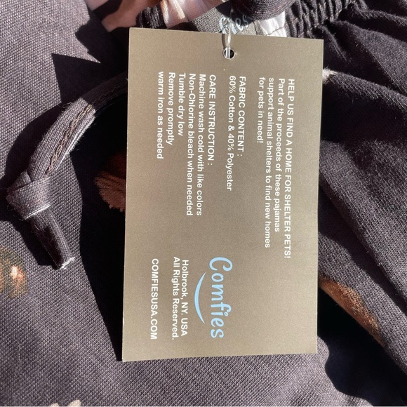 English Bulldog Lover Pajama Pants Cotton Unisex Size Medium NWT - Picture 8 of 8